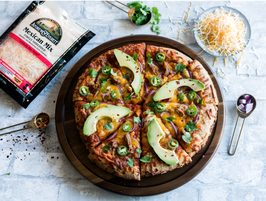 Mexican Twist Pizza - Andrew & Everett Cheese